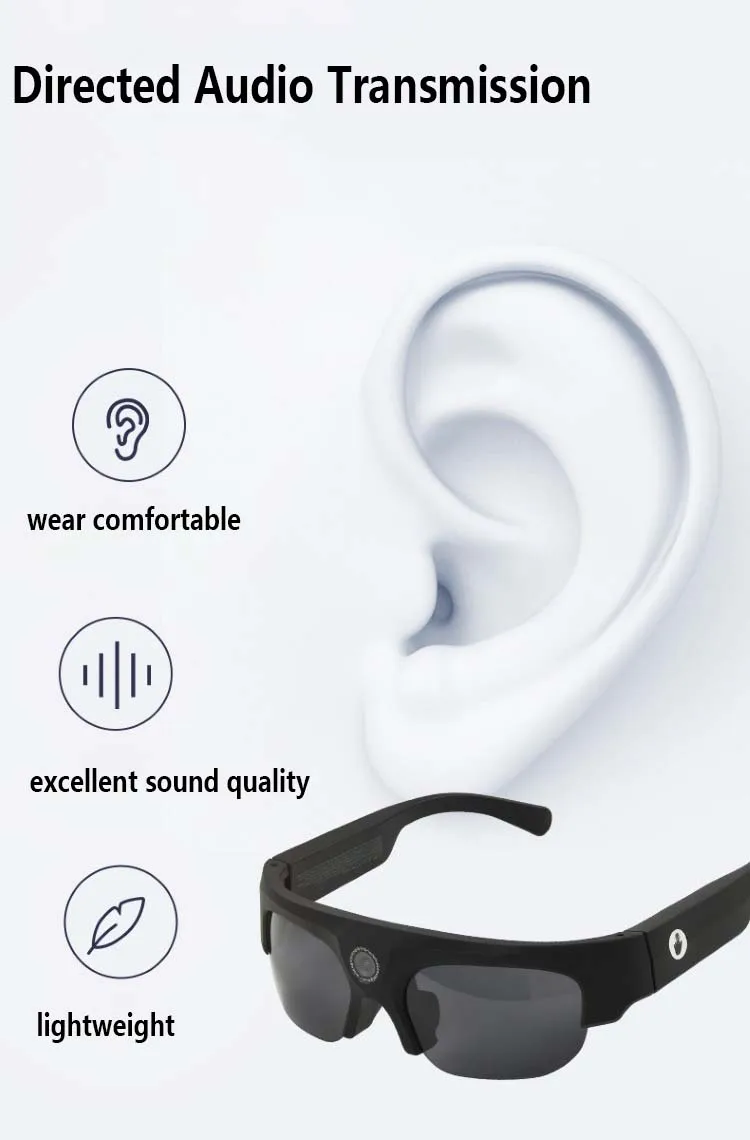 256gsunglasses With Camera And Video Bluetooth Sunglasses Camera