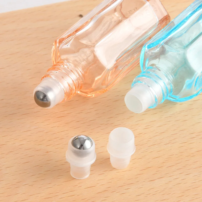 Transparent Octagonal 3ml 6ml 12ml Glass Perfume Bottles with Stick for Oud Print Advertising