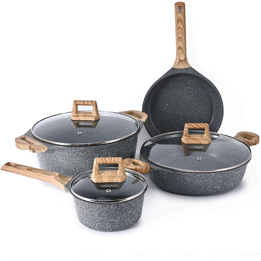 Factory Direct  Coating Nonstick Aluminum Cookware Non Stick Deep Saute Pan Frying Pan