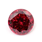 Fashion red color CZ round shape with custom size 50mm cubic zirconia for furniture or cloth decoration