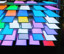 Поверхностное освещение ktv 24 В многоцветный rgb 600x600 rgbw светодиодный потолочный светильник панель