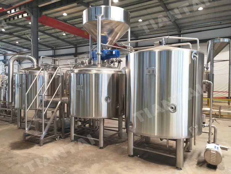 1000L 10hl Steam Heated 2 Vessel Stainless Mash Tun 1000l Beer Brew Kettle