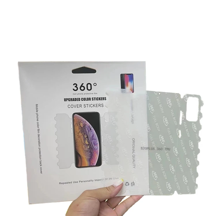 360 Degree Mobile Cell Phone Protective TPU Film for Samsung Galaxy S20 S21 Ultra Plus Back and Forth Screen Protector