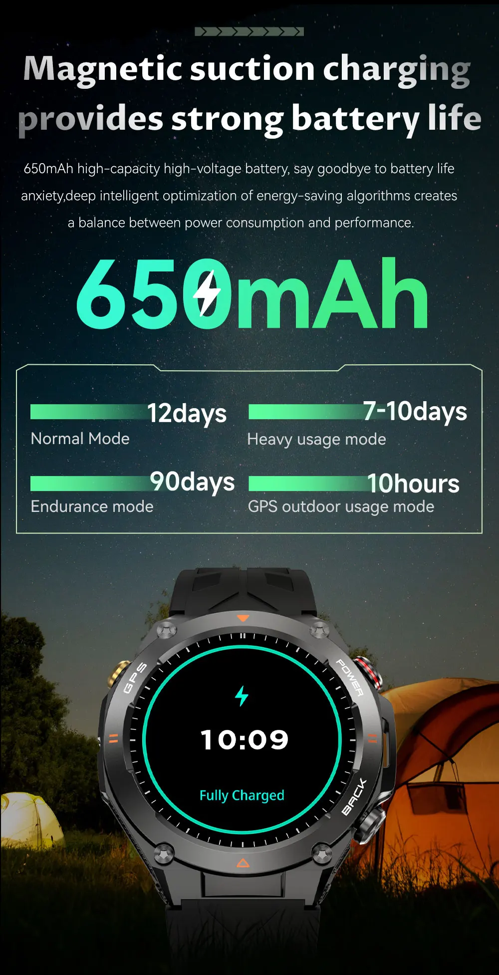 7 heart rate exercise modes sleep tracking gps tracking with altitude air pressure compass alarm clock-8