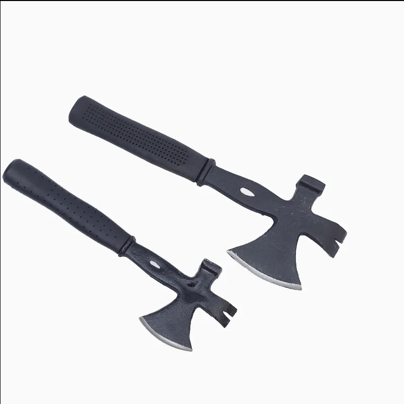 GTYPRO Industrial Grade Multi-Purpose DIY Survival Hatchet Axe Drop Forged Steel Crowbar Pry Bar with Plastic Handle