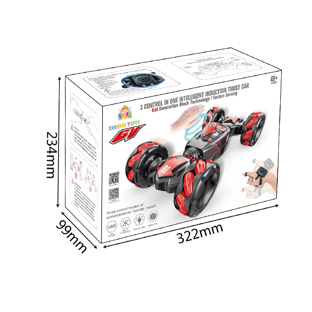 Spray Hand Gesture Sensing Remote Control Twisting Car Monster Deformation Double Control RC 360 Rolling Drift Stunt Car