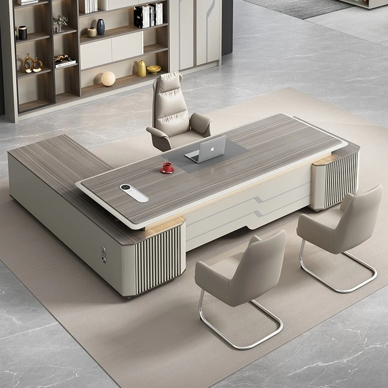Mdf Commercial Office Furniture Escritorio De Oficina Desk Set L Shaped Desk Office De Bureau Luxury boss Executive Office Table