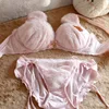 Perro rosa y peludo.