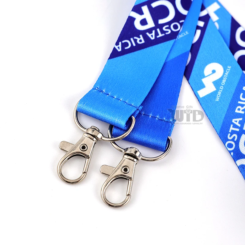 product manufacturer custom fashion polyester lanyard with personalized logo colorful accessory featuring buckle metal clip and hook-6