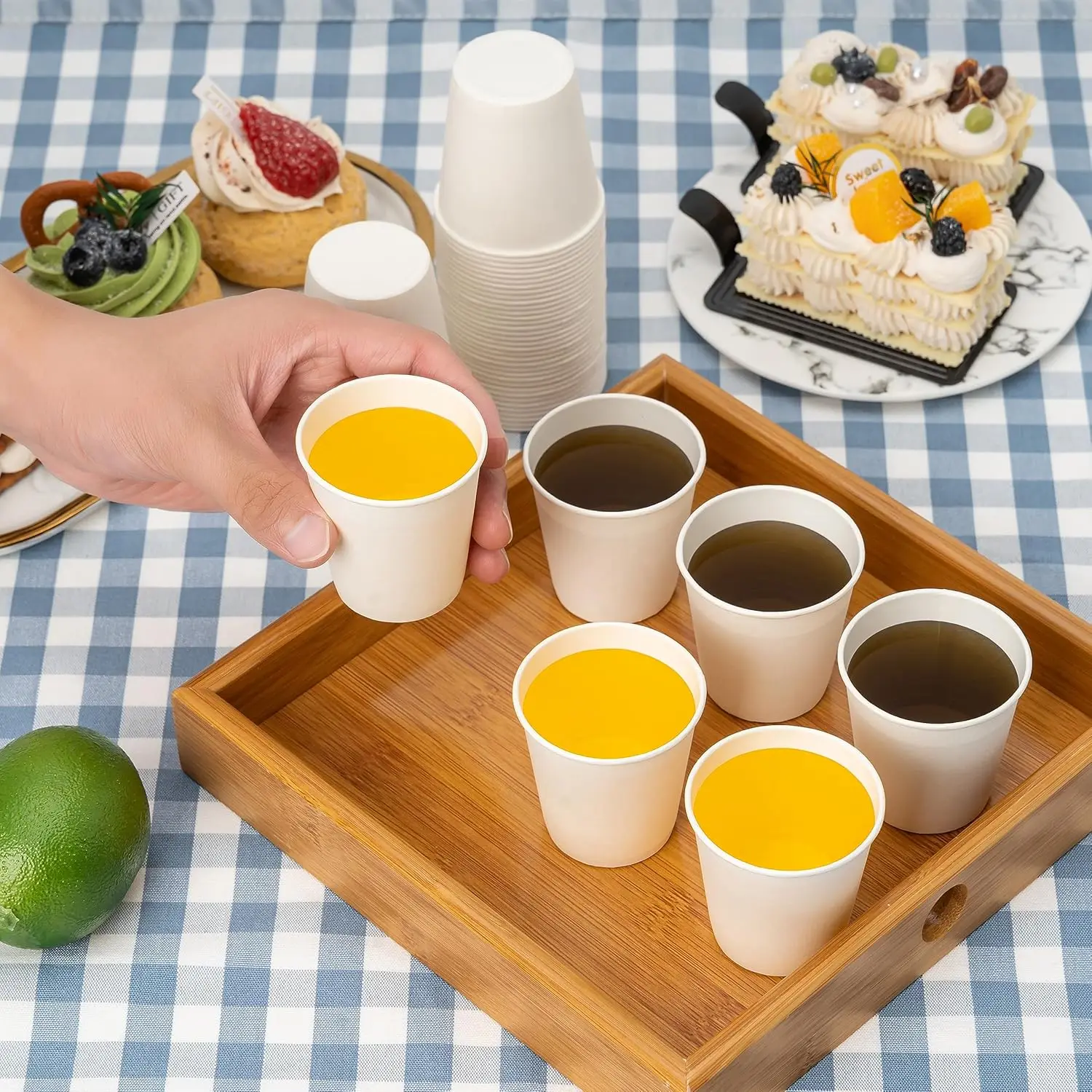 Biodegradable Double Wall Take Out Coffee Cups Custom Insulated Recycle Carton Disposable with Lid Wholesale