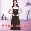 Delantal impermeable extendido y engordado-café