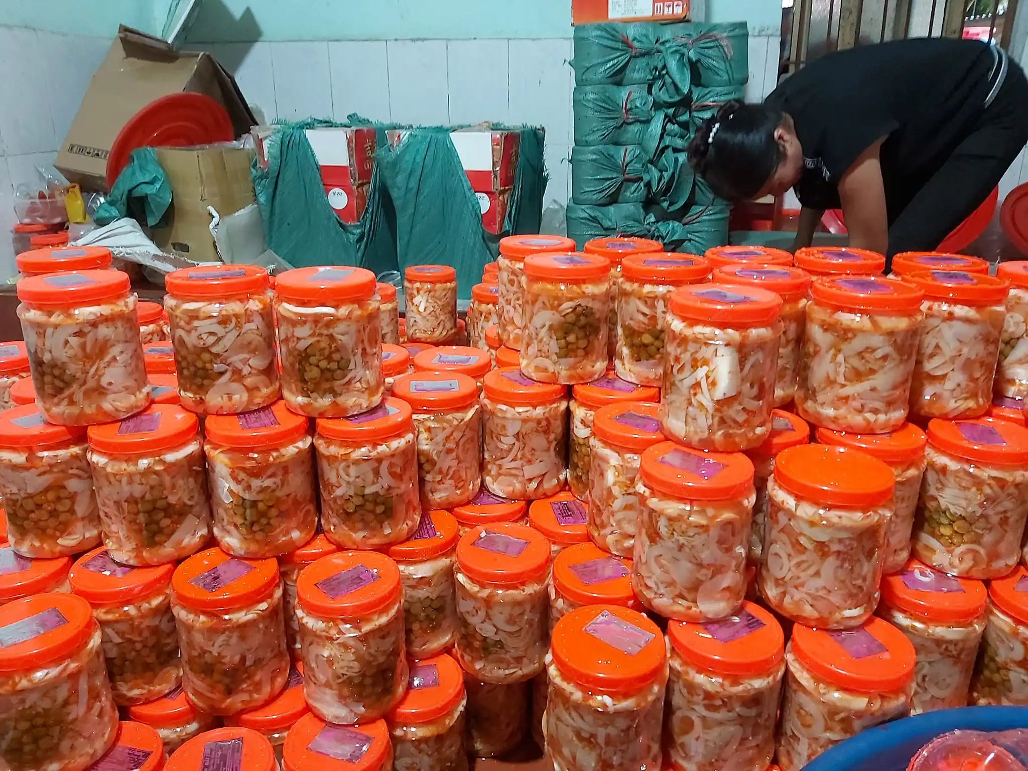 PICKLED BAMBOO SHOOTS CHILLI in Glass JarVEGETABLES PICKLED - Whatsap Linda 0084 989 322 607