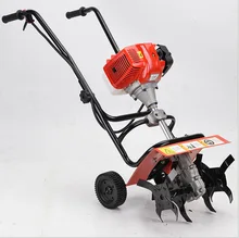 Mini walking tractor tiller air cooled two stoke cultivators motor cultivators power tillers wheel for farm