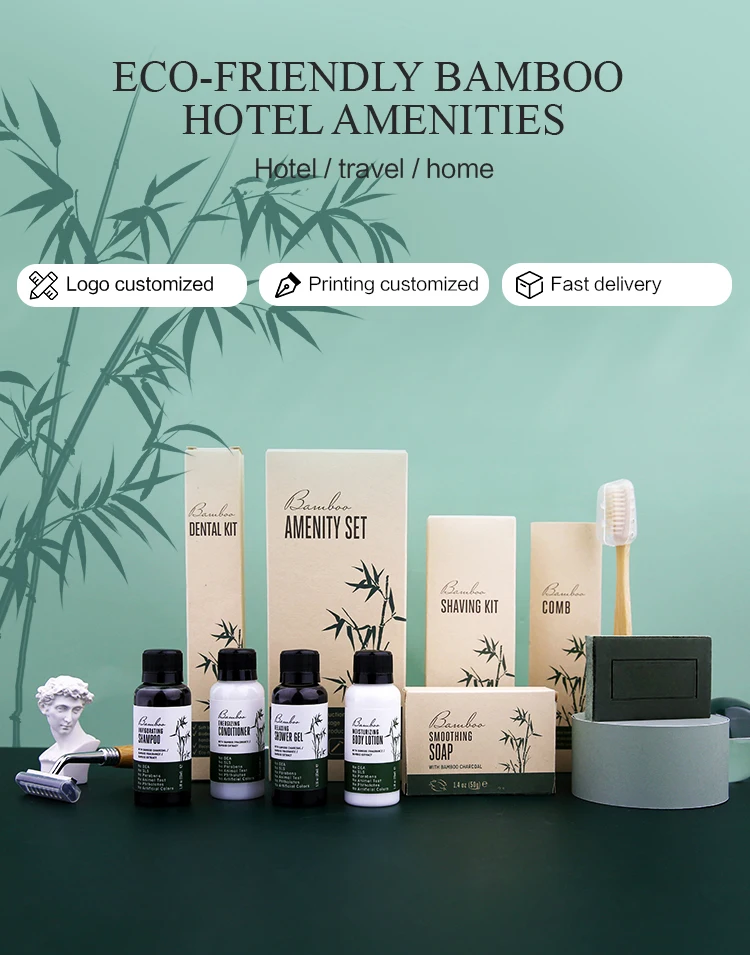 Oem Custom Luxury 5 Star Disposable Biodegradable Eco Friendly Guest 