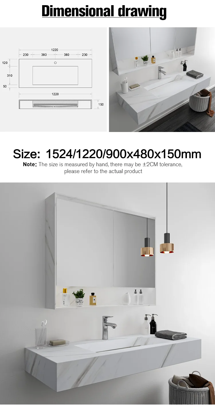 Solid Surface Modern Wall Furniture Counter Top Hand Wash Basin