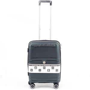 Factory Wholesale Travel  PP Luggage 1-Piece Expandable PP Hardshell Suitcase Carry-On Luggage with Polyester Lining