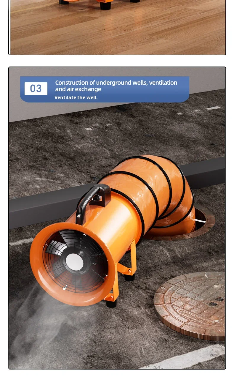 Axial Flow Fan, Portable, Aluminum, 3000rpm - detail 20