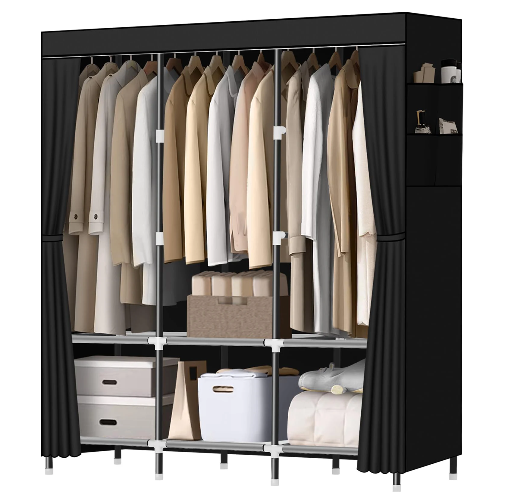 Hochwertiger Kunststoff-kleiderschrank Für Zuhause,Schlafzimmermöbel,Kleiderorganizer,Waschbarer Aufbewahrungsschrank