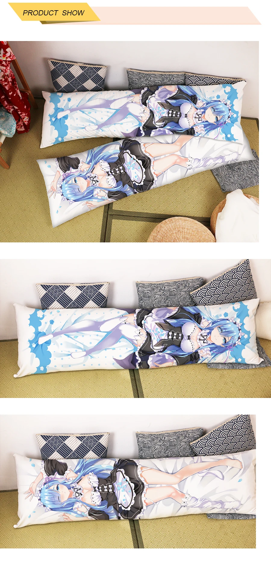 Digital Printing Dakimakura Hugging Hugging Anime Body Pillow Cover Re Life In A Different
