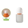 Flacon givré 50ml - lotion orange + couvercle blanc Yunshang