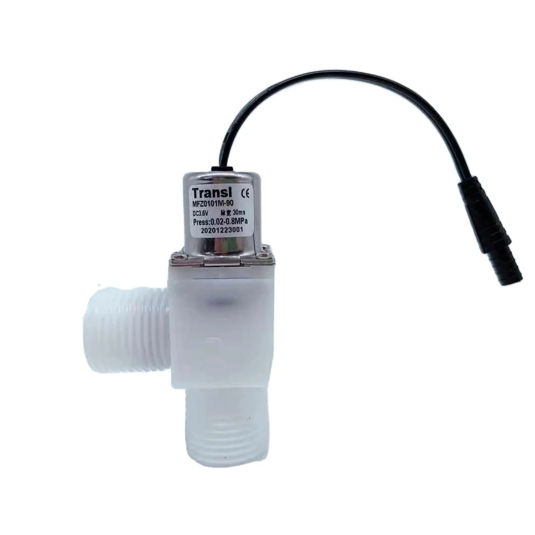 DC 3V  Plastic Pulse Latching Bistable G1/2 Inch Solenoid Valve for Sensor Sanitary  Energy Saving H