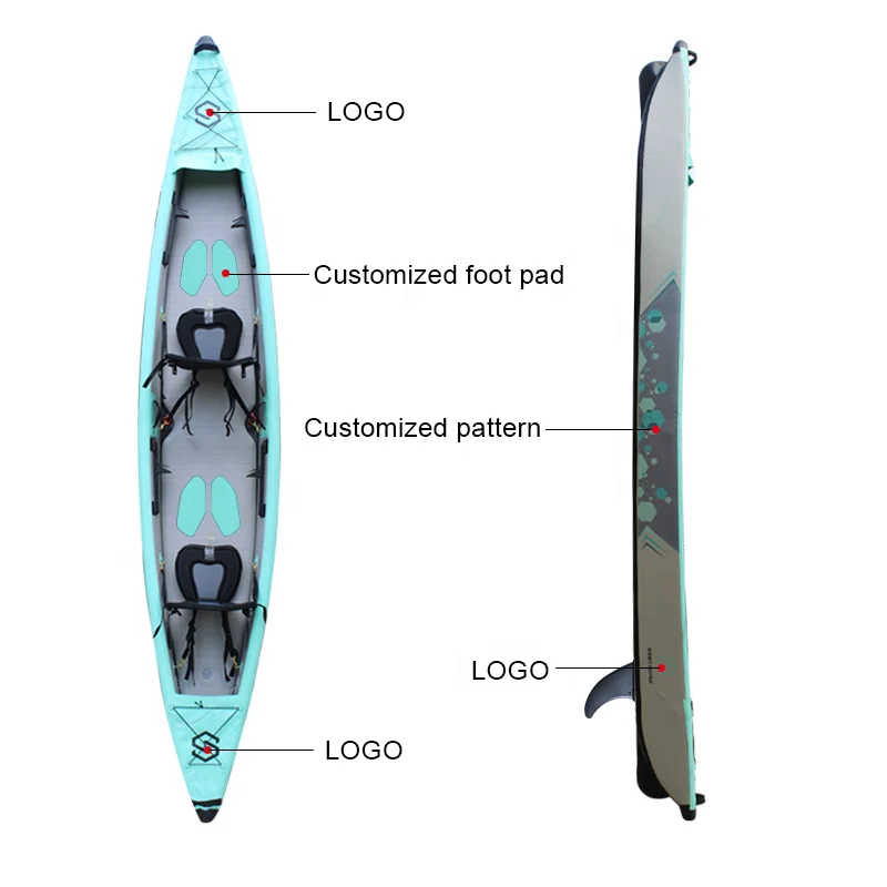 Intex Excursion Pro Inflatable Pathfinde Kayak-Drifting Ready PVC+Drop Stitch Lakes & Rivers Use
