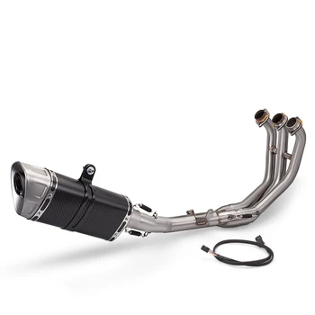 For YAMAHA MT09 FZ09 XSR900 System Escape Slip On 51MM Front Tube Link Pipe Connect Original full Motorcycle Exhaust System