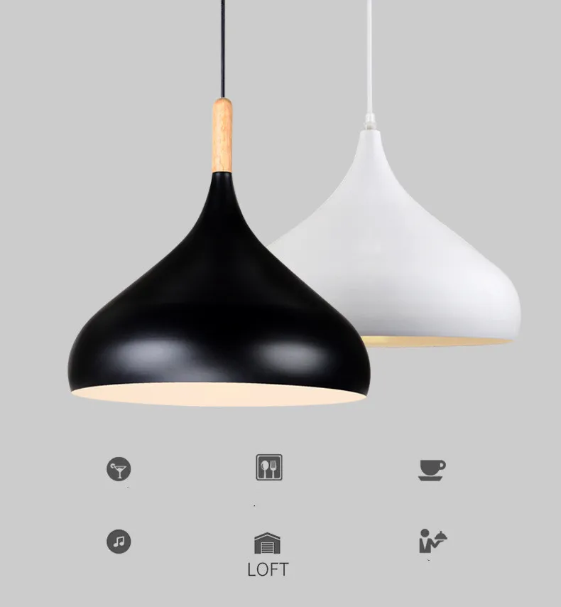 Metal art deco chandelier industrial bar black pendant lighting for dining room lamp modern vintage light kitchen