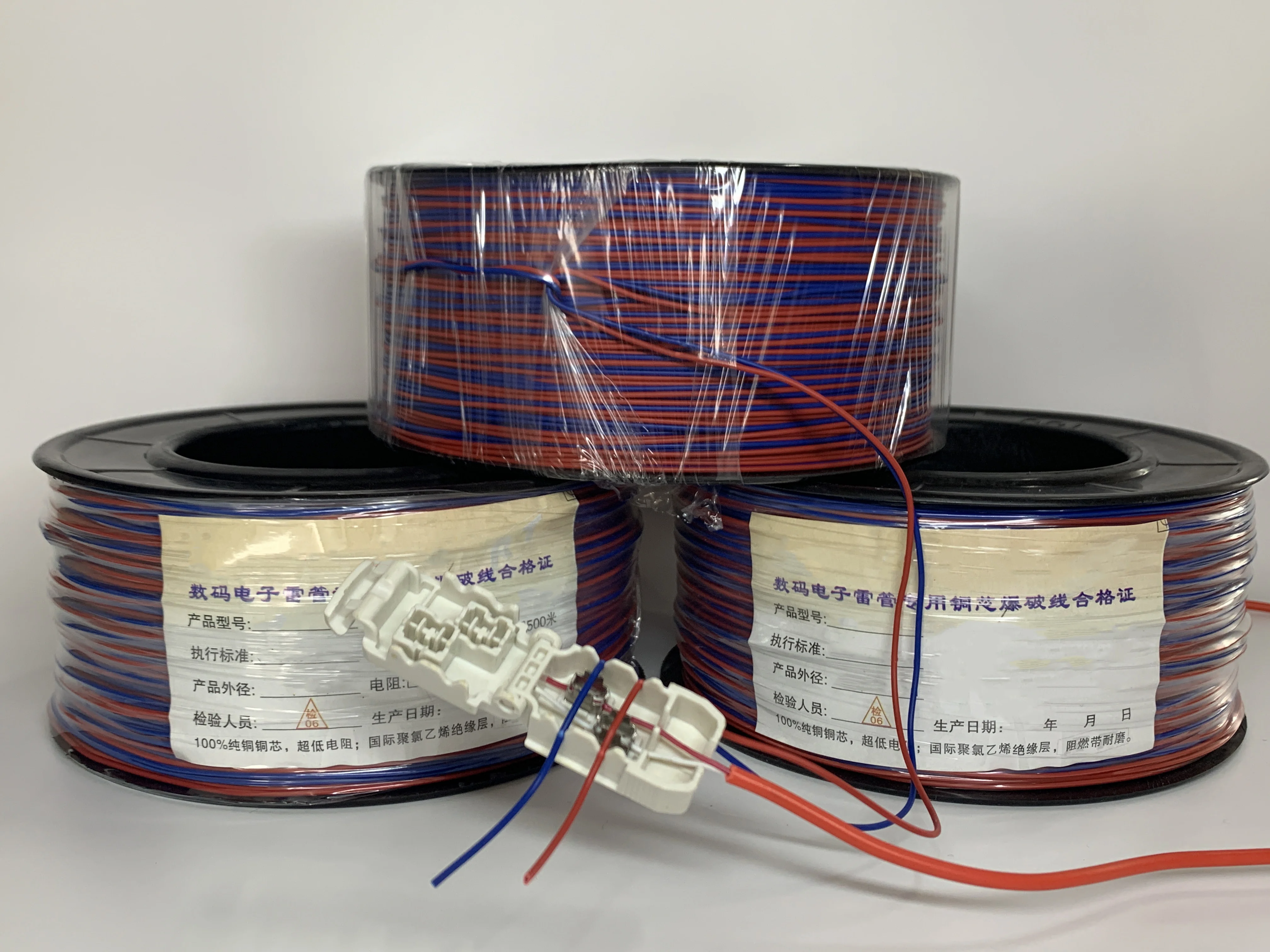 Customizable  Digital Electronic Detonator Blasting Wire Used in Mining Infrastructure Construction 0.8mm Copper Core