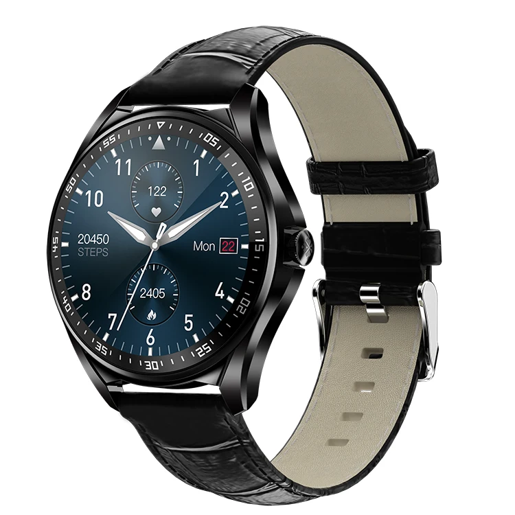 Full Touch Screen Round Smart Watch E16 Ip67 Waterproof Blood Pressure Heart Rate GPS Tracking Phone Call Smartwatch
