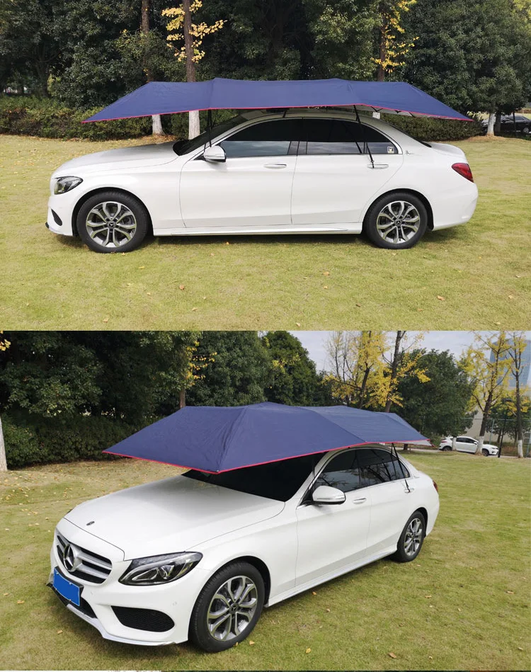 Wholesale Antiuv Automatic Folding Roof Car Cover Tent Umbrella Sun