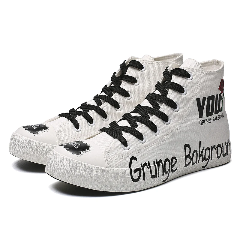 
 Холщовые высокие мужские ботинки 2019, желтые, белые, черные прогулочные Заводские кроссовки, модная спортивная повседневная обувь  