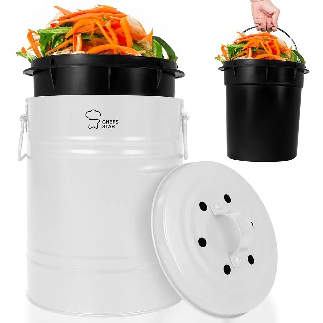 Tabletop Compost Food Bin Kitchen Compost Bin Compost Caddy For Food