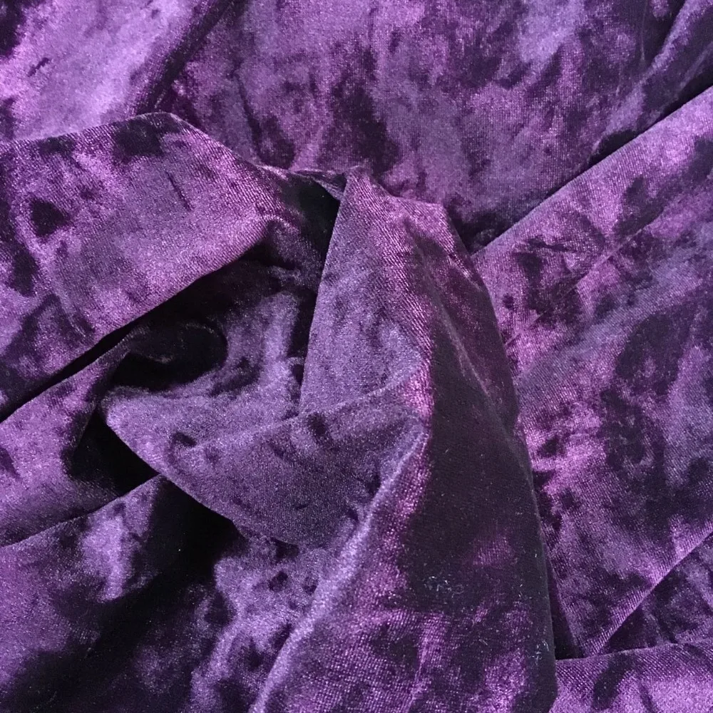杰出的高贵的紫色平原沙发套织物提花聚酯丝绒织物