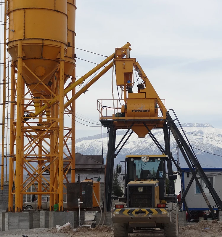 Large Capacity High Efficiency Pre Mixing Floating Wet Concrete Batching Plant Portable Concrete Batch Plant