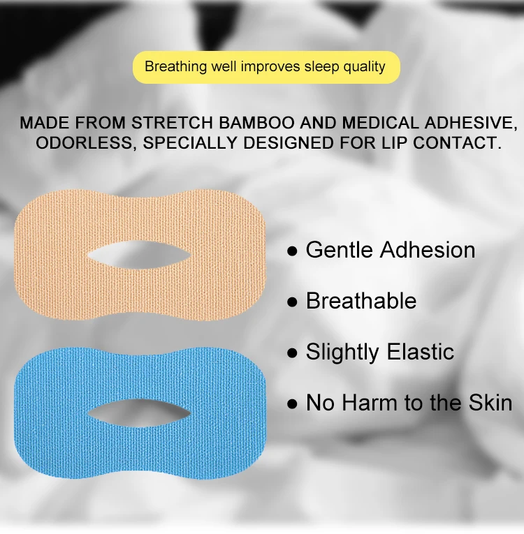 product 2024 latest product night anti snoring patch oem mouth breathing tape stop snoring gentle mouth tape-8