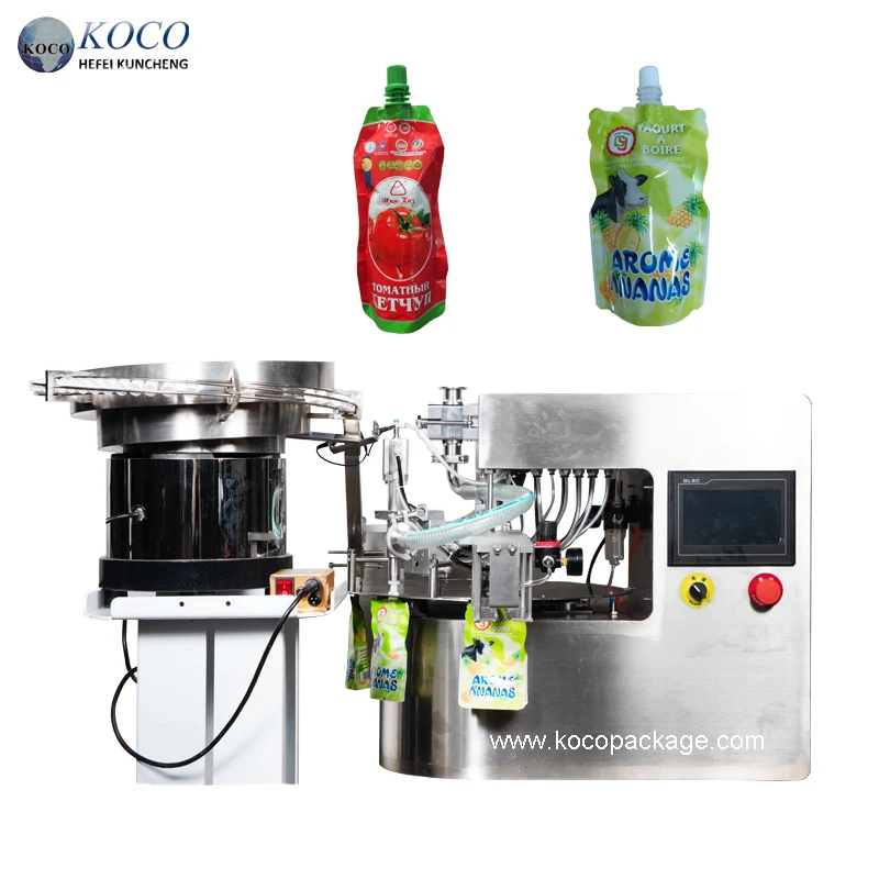 KOCO 200ml Automatic Stand Bag Capping Machine for Baby Pet Food Puree ...