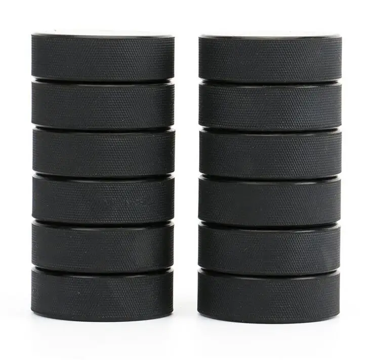 Оптовая Продажа с фабрики Экологически чистая печать логотипа резиновая шайба для уличного ролика хоккея оптом