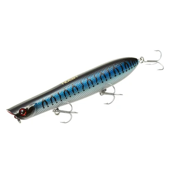 CHEERY 130mm 31g Top Water Casting Fishing Popper Lure Bass Bait, Popper Lure Saltwater Swimbait Jerkbait with More Pop for Bass – Soft Lure – view 5