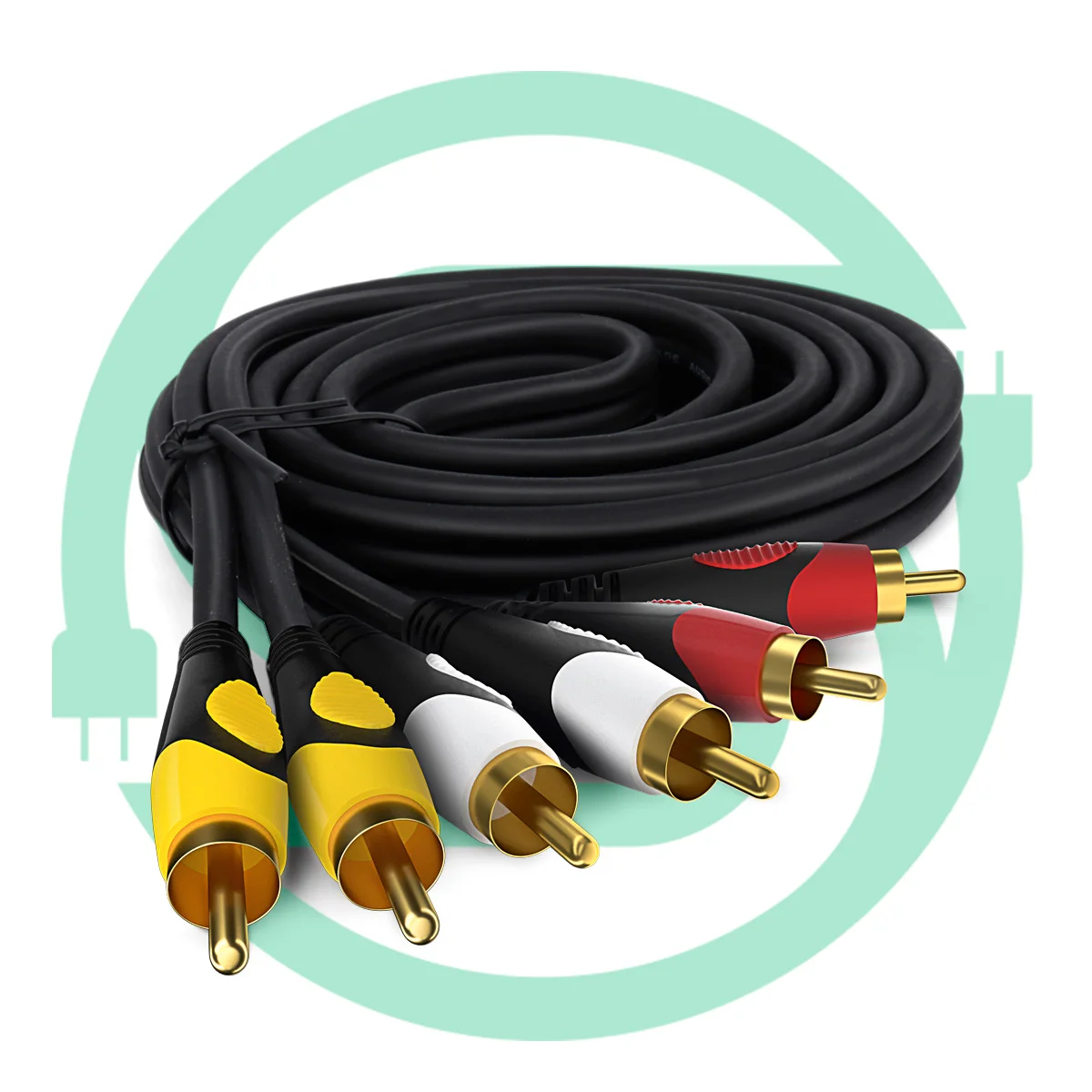 Audio Video Cable RCA Cable 3RCA to 3RCA for DVD Player - China Rca Cable,  Audio Cable