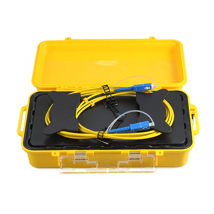 Fiber Optic Coil SC APC to SC APC SM OS2 G652D Pulse Suppressor OTDR Launch Cable Box 500M 1KM 2KM