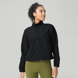 High Quality Long Sleeve Activewear Women Zipper Jacket Fitness Yoga Wear Long Sleeve Tops Sportswear Outdoor Coat Sports Jacke