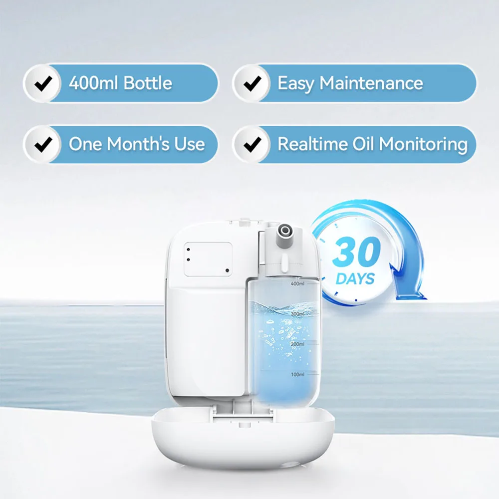 SCENTA Bluetooth Smart Control Fragrance Diffuser with App,Premium Plastic Automatic Hotel Perfume Nebulizer Diffuser Machine