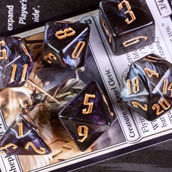 Пластиковые многогранные игровые кости Udixi с логотипом под заказ Подземелья и Драконы набор акриловых костей ролевая игра 2 смешанных