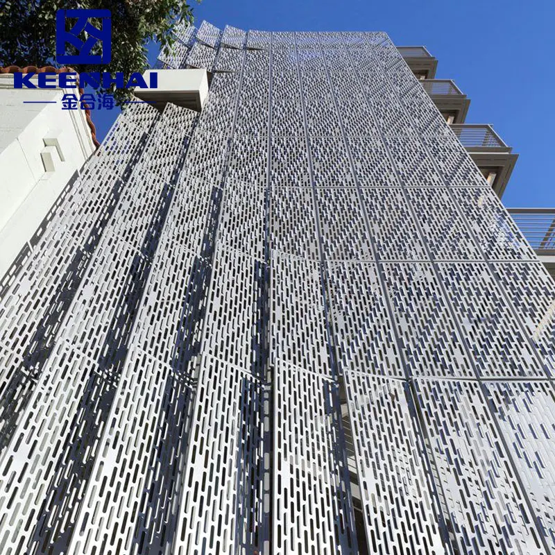 Modern Design Aluminium Perforated Facade Panel Decorative Laser Cutting for Outdoor Wall Cladding From China Supplier