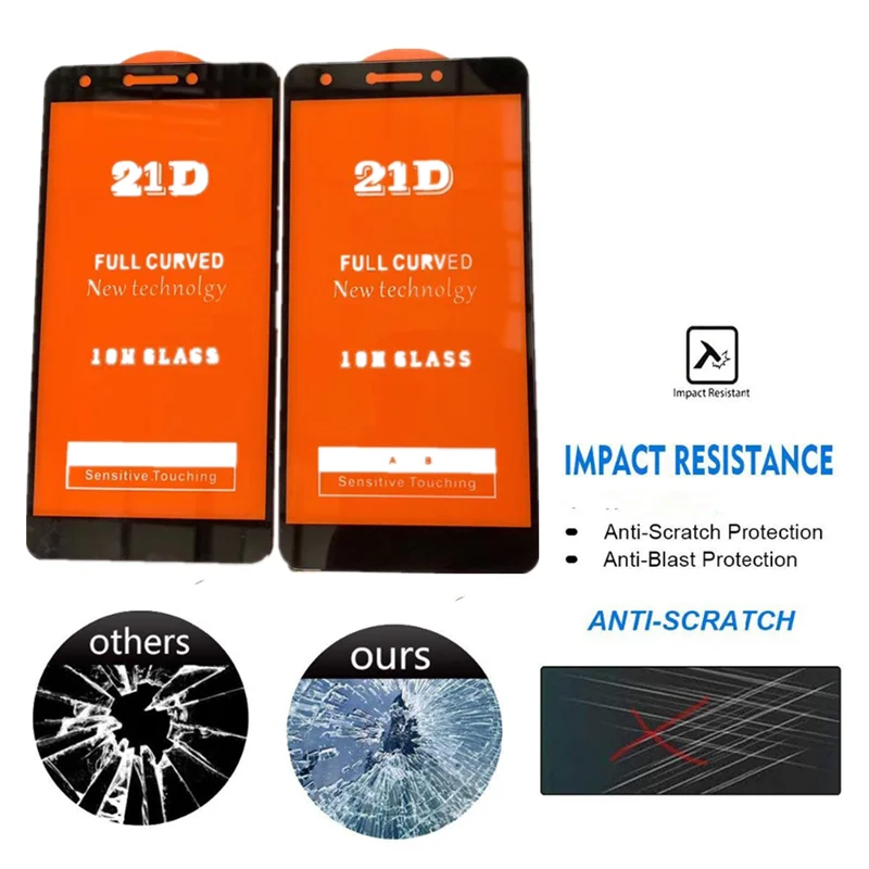 Full Glue Coverage Tempered Glass for Infinix Note 50X/50/50 Pro/Hot 50 Pro Screen Protector for Itel Zeno 10/Power 70/A20