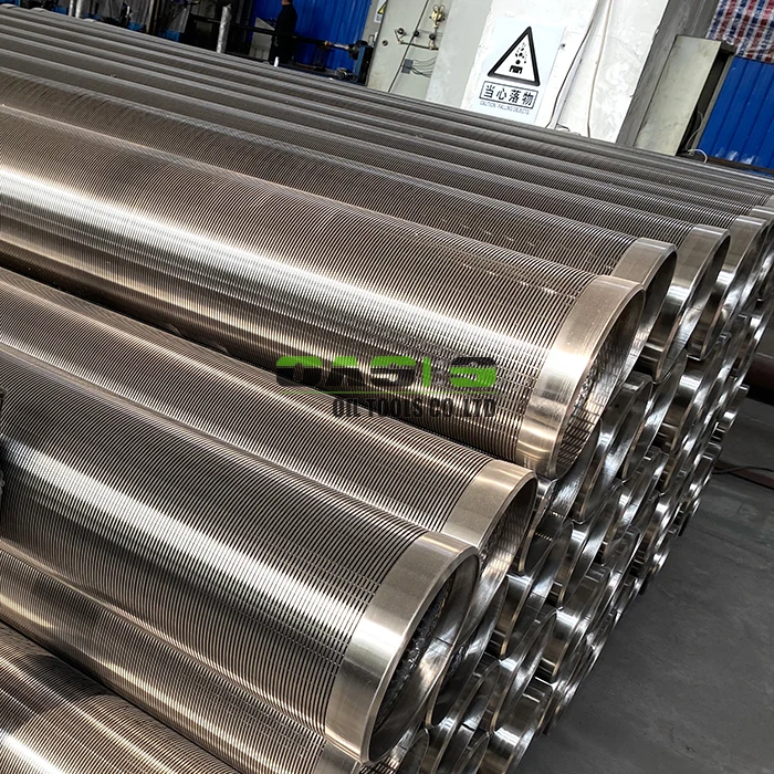China Stainless Steel Slot Wedge Wire Water Well Screens Manufacturers