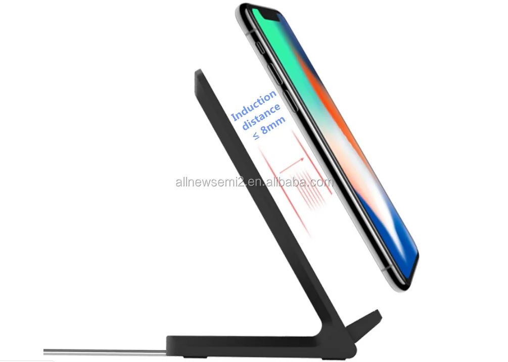 Direct Wholesale Wholesale Cheap Desktop Phone Stand Wireless Charger Dual Coil 10W Vertical