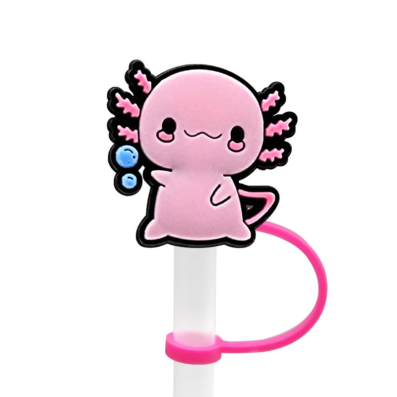 Axolotl Straw Topper Axolotl Straw Cover Assorted Kawaii Silicone