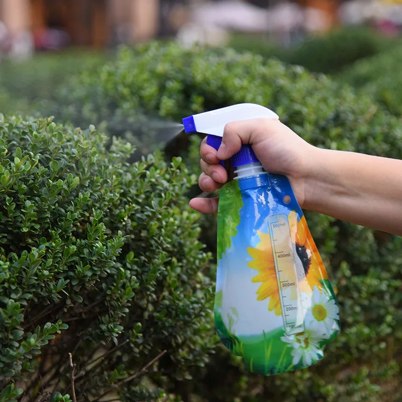 Stand up Doypack Spout Pouch Trigger Sprayer for Gardening Water Spray